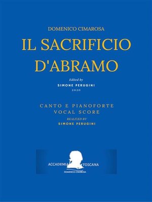 cover image of Cimarosa--Il sacrificio d'Abramo